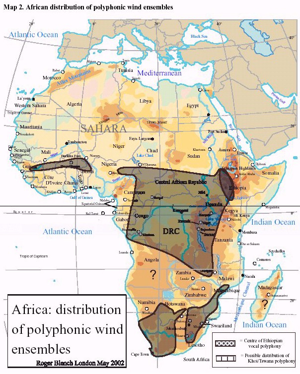 maps of africa. He compares this map with the